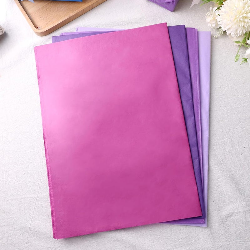 Koogel 112 Sheets Tissue Paper, 20x14 Inch Purple Gift Wrapping Tissue Paper Bulk for DIY Crafts Gift Bags Art Project - Image 5